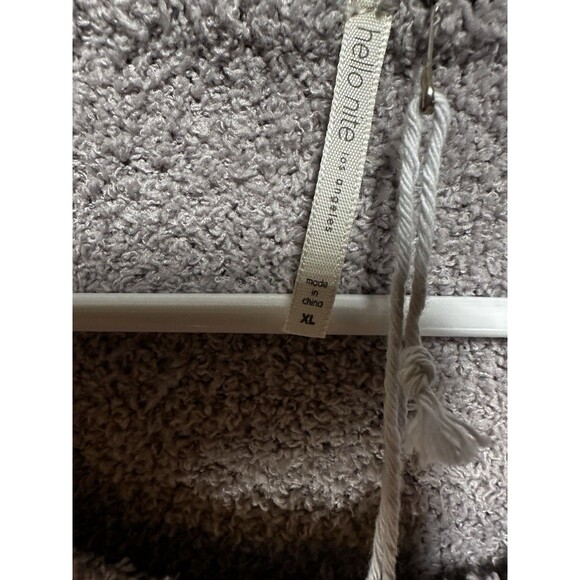 Hello Nite NWT Women’s XL Boxy Sweater Crew Gray Black Star Soft Long Sleeve - Picture 3 of 9